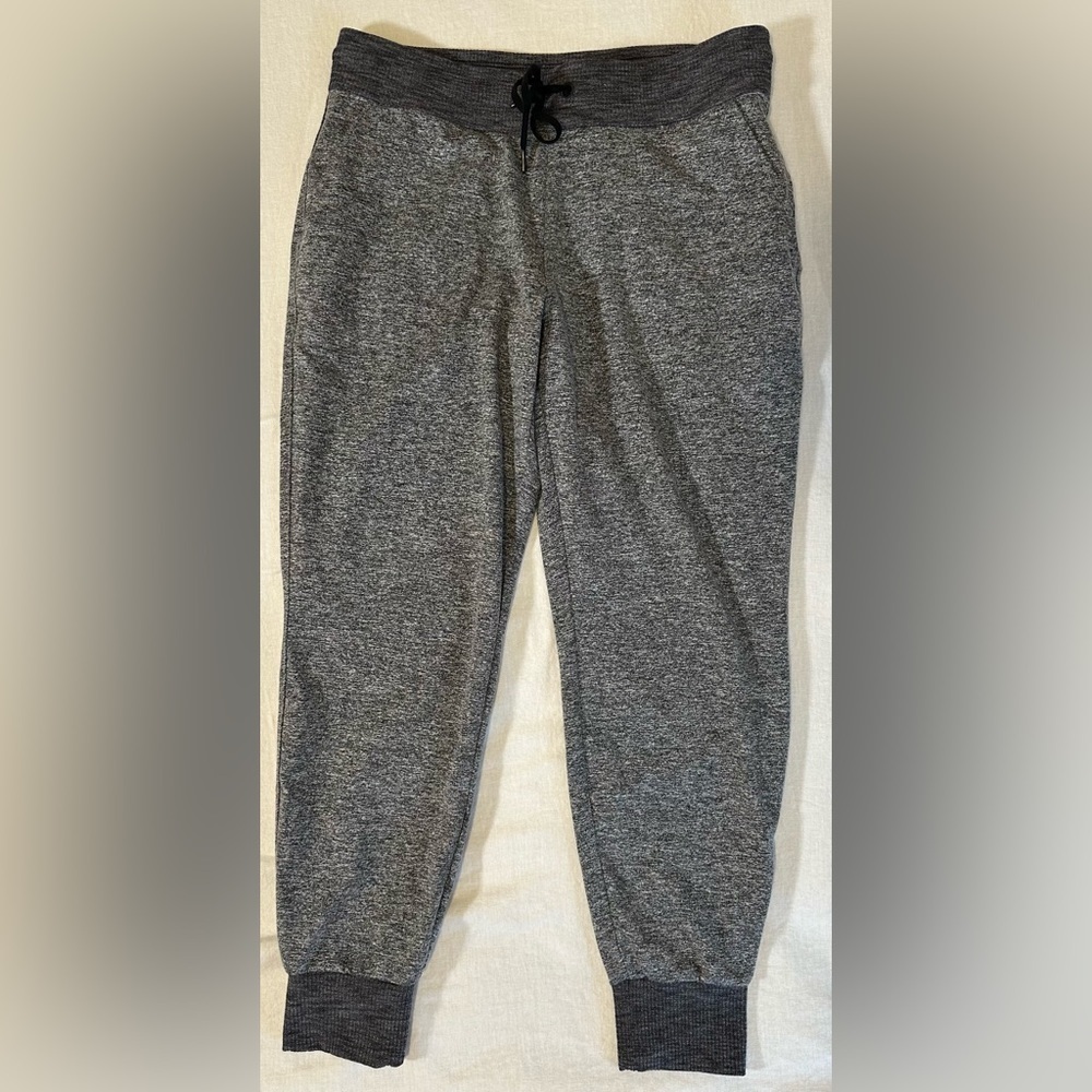 Athleta Jogger Pant Heathered Charcoal Gray Active Stretch Womens Small